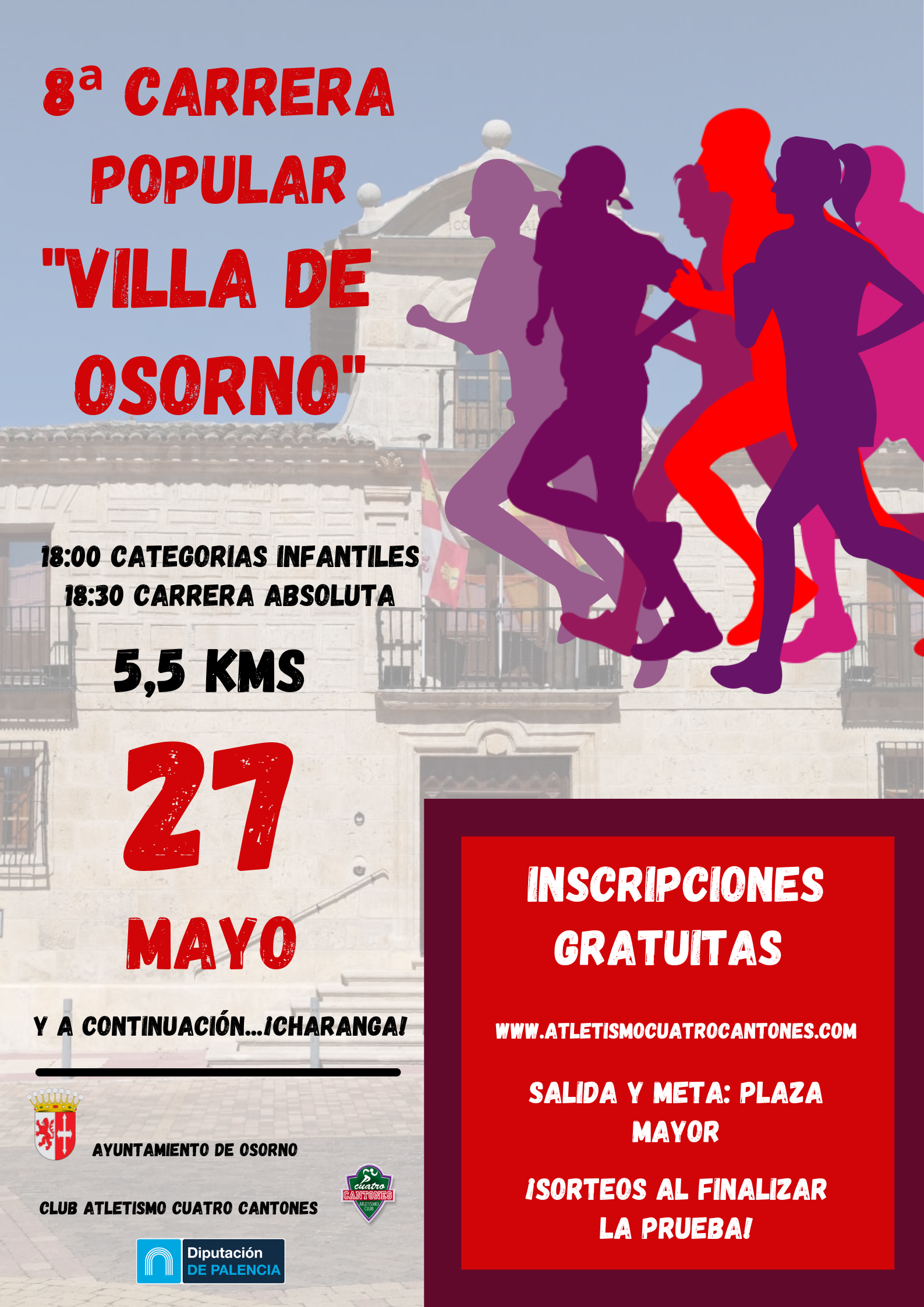 Lee más sobre el artículo VIII Carrera Popular Villa de Osorno. Últimos días de inscripción