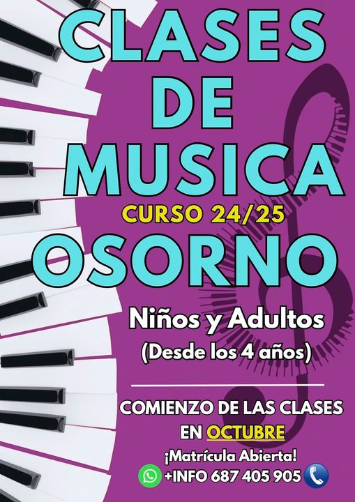 Lee más sobre el artículo Clases de música, curso 2024 – 2025