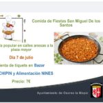 Comida popular Fiestas de San Miguel de los Santos