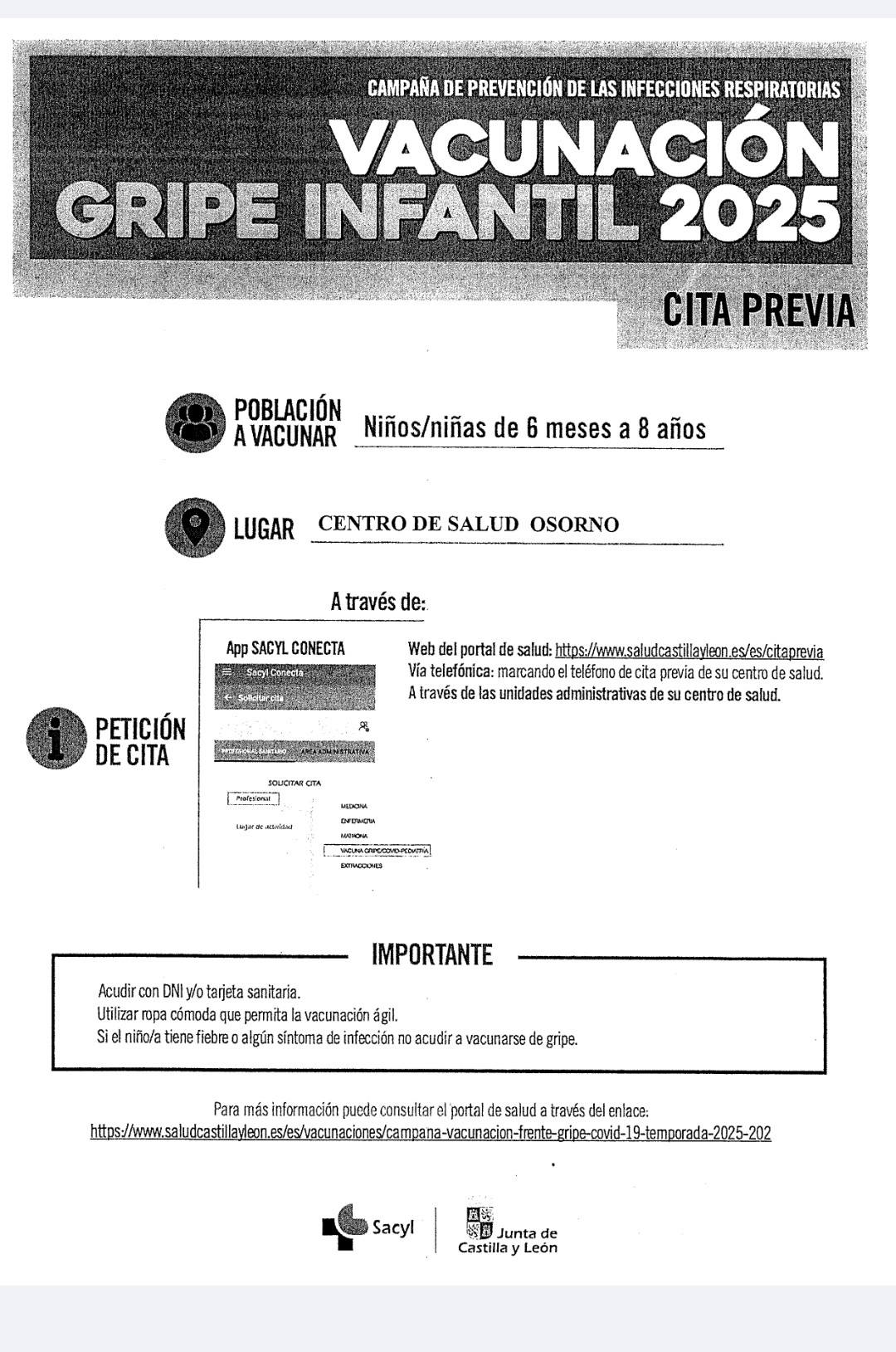 Lee más sobre el artículo Vacunaciones de gripe y COVID con cita previa